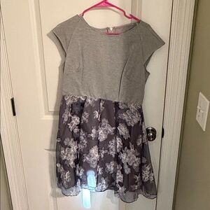 Ted Baker Gray and Purple Floral Dress